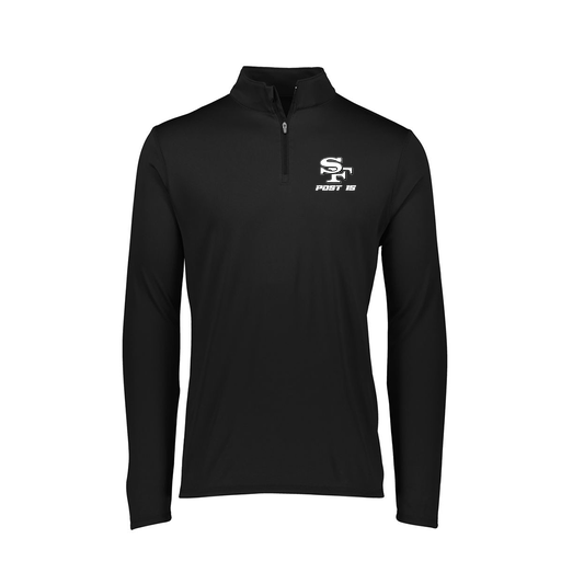 [FTLQFLBK-FAXS-LOGO3] Decker Women's Flex-Lite 1/4 Zip Shirt (Female Adult XS, Black, Logo 3)