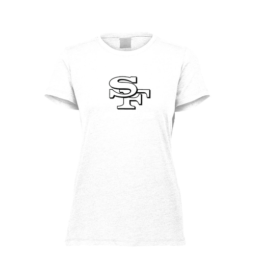 [FTSCUBWH-FAXS-LOGO3] Decker Women's Tri-Blend T-Shirt - Short Sleeve (Female Adult XS, White, Logo 3)