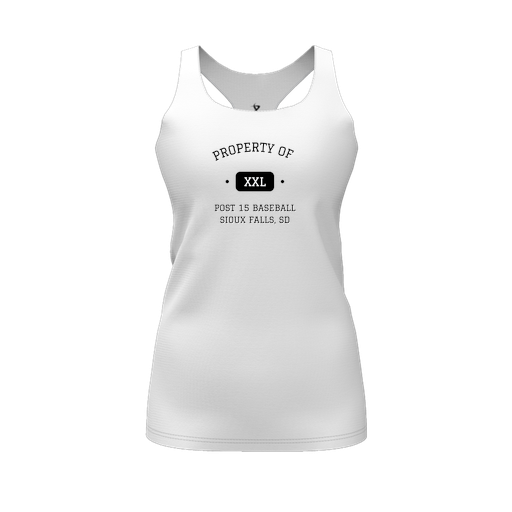 [FT0TRBWH-FYS-LOGO1] Decker Racerback Tank Top (Female Youth S, White, Logo 1)