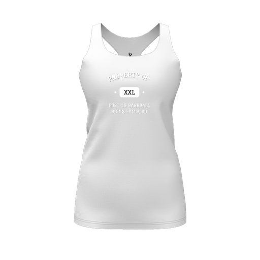 [FT0TRBWH-FYS-LOGO2] Decker Racerback Tank Top (Female Youth S, White, Logo 2)