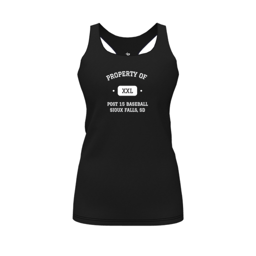 [FT0TRBBK-FYS-LOGO2] Decker Racerback Tank Top (Female Youth S, Black, Logo 2)