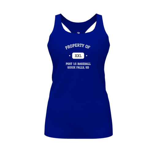 [FT0TRBRY-FYS-LOGO2] Decker Racerback Tank Top (Female Youth S, Royal, Logo 2)