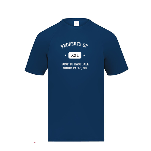 [2790.065.S-LOGO2] Men's Smooth Sport T-Shirt (Adult S, Navy, Logo 2)