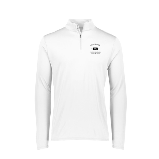 [FTLQFLWH-FAXS-LOGO1] Decker Women's Flex-Lite 1/4 Zip Shirt (Female Adult XS, White, Logo 1)