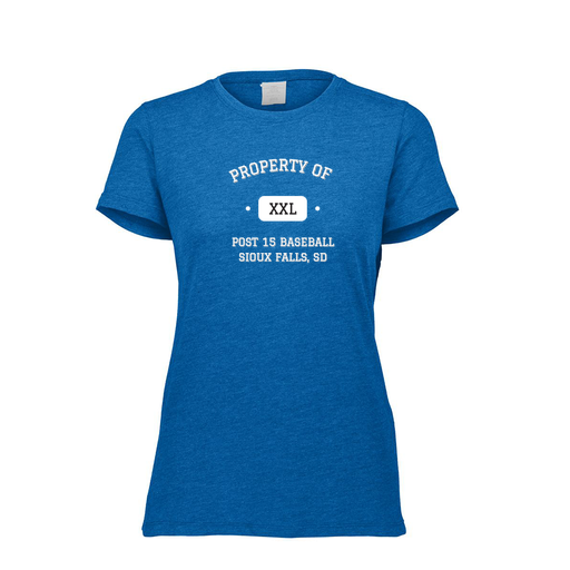 [FTSCUBRY-FAXS-LOGO2] Decker Women's Tri-Blend T-Shirt - Short Sleeve (Female Adult XS, Royal, Logo 2)