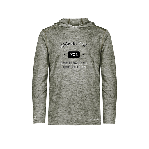 [FOLHCGGY-AS-LOGO1] Decker Men's Charge Hoodie (Adult S, Gray, Logo 1)