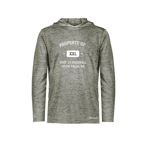 [FOLHCGGY-AS-LOGO2] Decker Men's Charge Hoodie (Adult S, Gray, Logo 2)