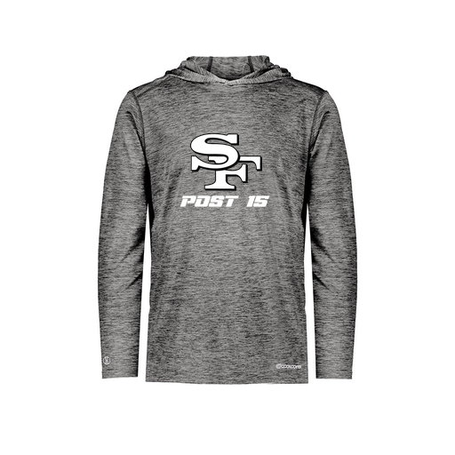 [FOLHCGBK-YS-LOGO3] Decker Youth Charge Hoodie (Youth S, Black, Logo 3)