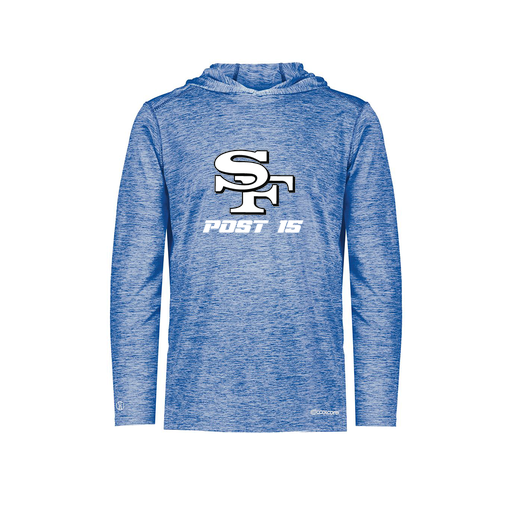 [FOLHCGRY-YS-LOGO3] Decker Youth Charge Hoodie (Youth S, Royal, Logo 3)