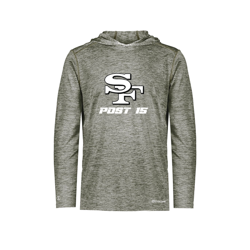 [FOLHCGGY-YS-LOGO3] Decker Youth Charge Hoodie (Youth S, Gray, Logo 3)