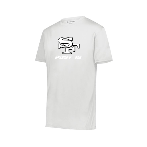 [222818.005.S-LOGO3] Men's Movement Dri Fit Shirt (Adult S, White, Logo 3)