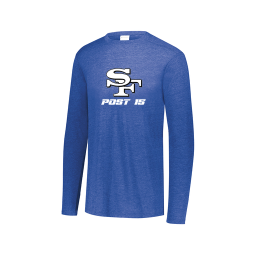 [3075.U55.XS-LOGO3] Men's LS Ultra-blend T-Shirt (Adult XS, Royal, Logo 3)