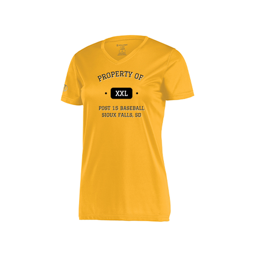 [222820.023.S-LOGO1] Ladies Movement Dri Fit Shirt (Female Adult S, Athletic Gold, Logo 1)